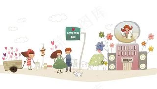 有关爱的人和风景图片