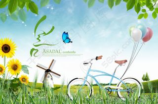 春天郊外风景图片素材