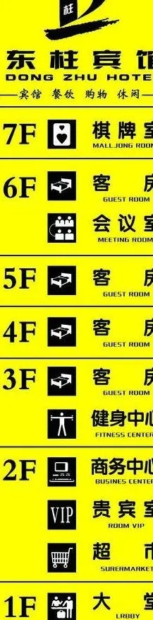 宾馆指示牌图片psd模版下载