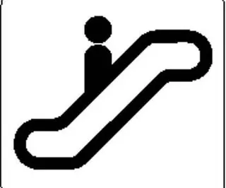 自动扶梯的招牌向量