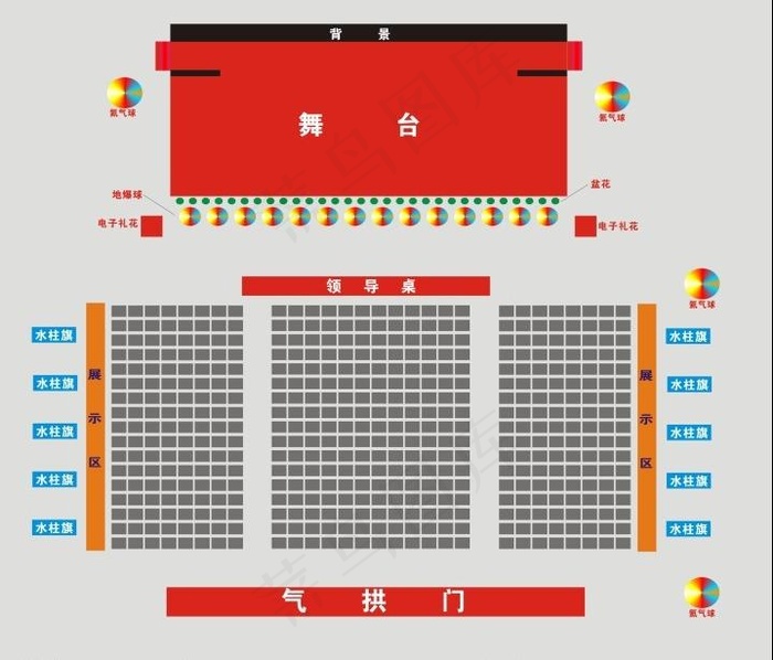 场景平面图图片cdr矢量模版下载