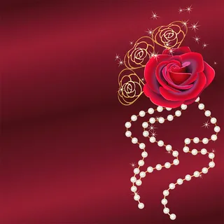 红玫瑰婚礼请帖设计图片