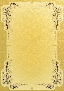 典雅的复古背景矢量插画