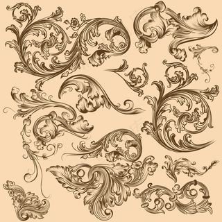 欧式花纹边框EPS矢量素材合集