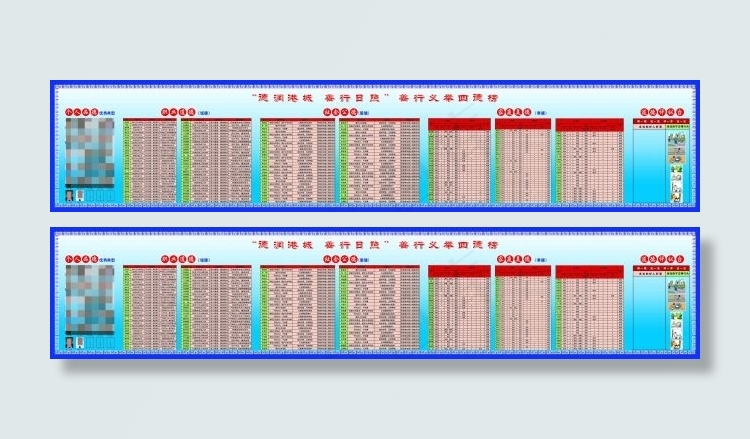 单位道德四德榜psd模版下载