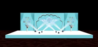 婚礼资料布置图库婚庆背景舞台现场效果图