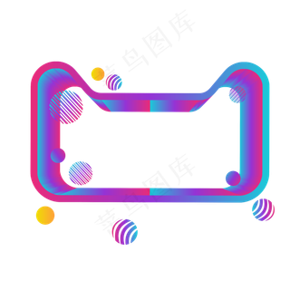 炫酷立体天猫猫头,免抠元素