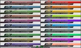 干净多彩的新闻字幕条