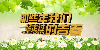 致青春毕业季同学会海报背景展板