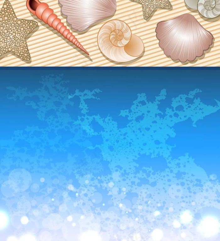 夏天旅游度假背景图片