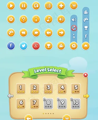 游戏UI界面 按钮