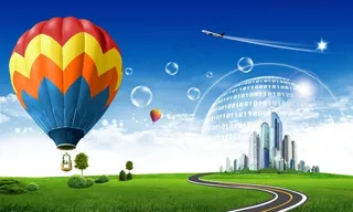 绿色城市风景图片