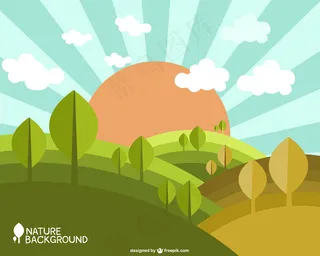 自然界的春天的背景