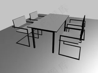 办公桌子模型图