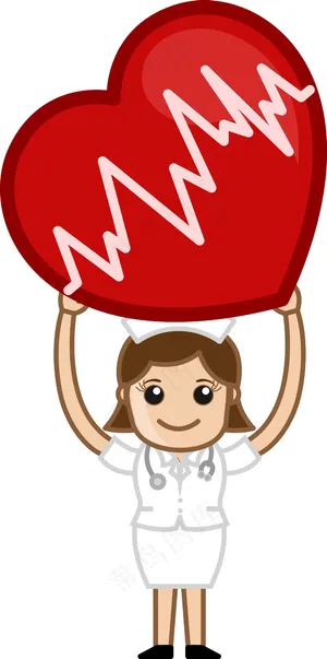 心脏手术医卡通矢量字符