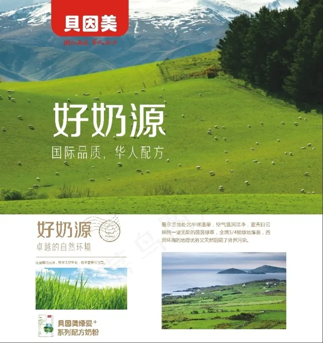 贝因美x展架cdr矢量模版下载