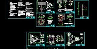 珩架钢结构广告牌平面设计图