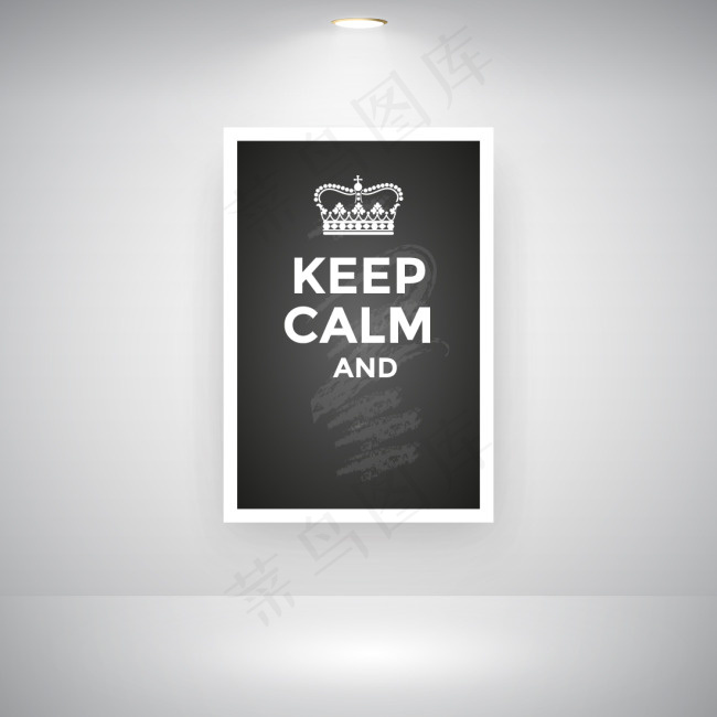 简约黑板海报设计元素