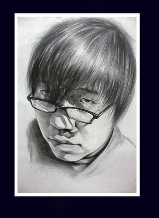 手绘创意 素描人物头像图片