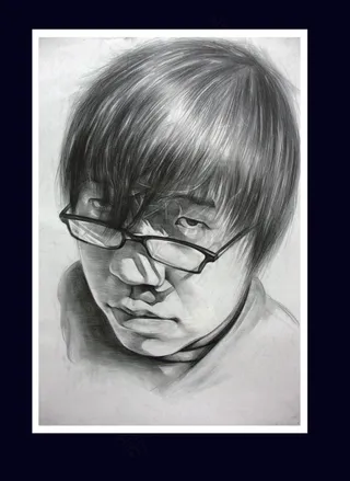 手绘创意 素描人物头像图片