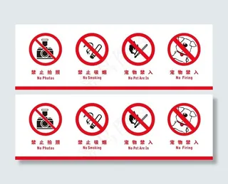 禁止标识牌
