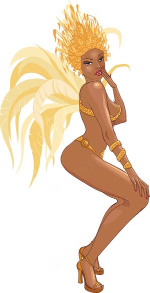 舞会舞娘矢量图 EPS矢量