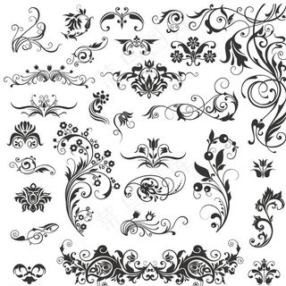 欧式花纹花边图片