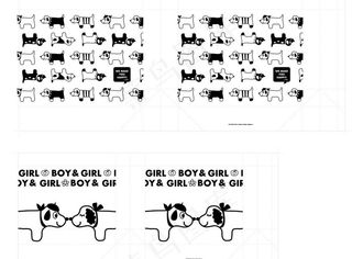 卡通小狗礼品袋2款图片