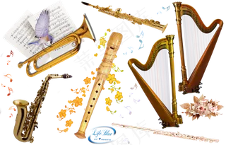 欧式音乐会用品小提琴乐谱分层大图免...