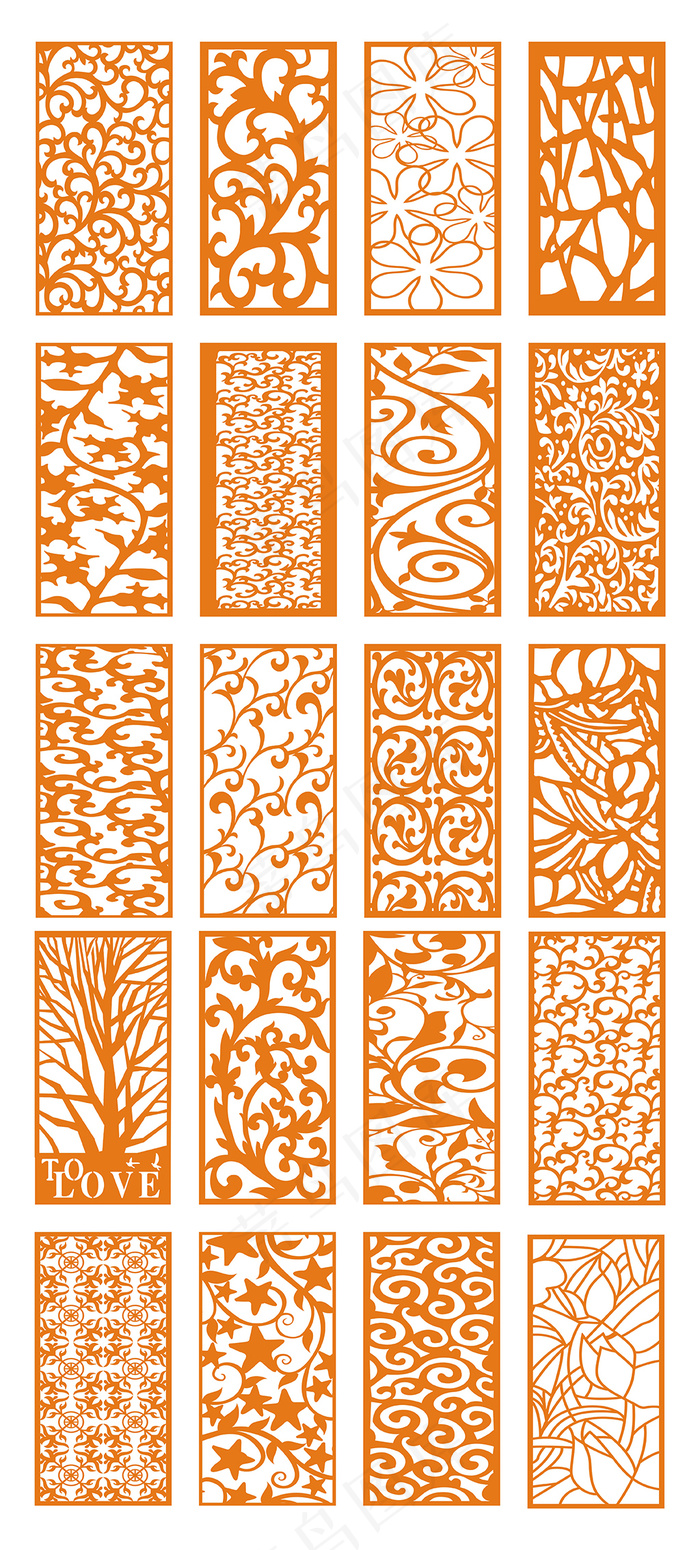 中国风古典边框中式雕花矢量素材