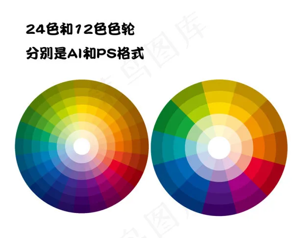 环形色卡色轮矢量图 AIpsd模版下载