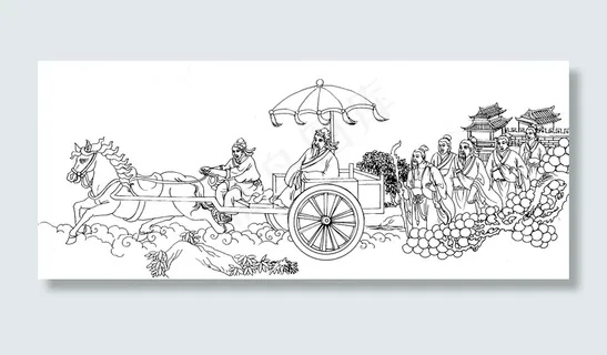 孔子周游列国图片