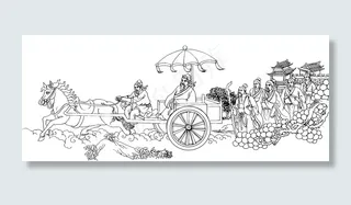 孔子周游列国图片