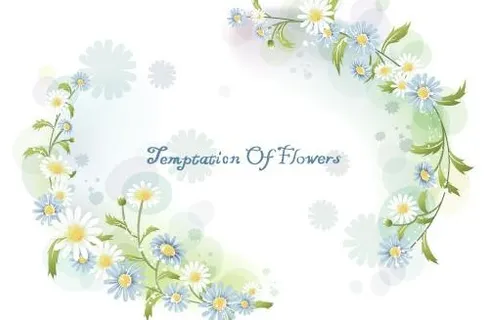 韩国植物装饰边框矢量图26