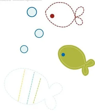 卡通鱼矢量素材图片