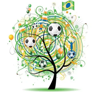 线条圈圈足球树木图片 线条圈圈足球树木图片