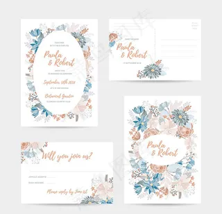 唯美花卉花纹背景素材