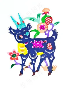 水彩卡通羊素材