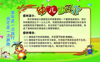 幼儿园简介展板