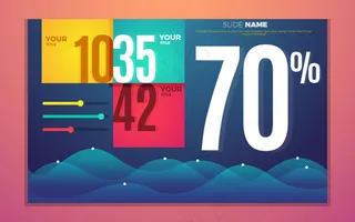 创意ppt数据图表矢量素材