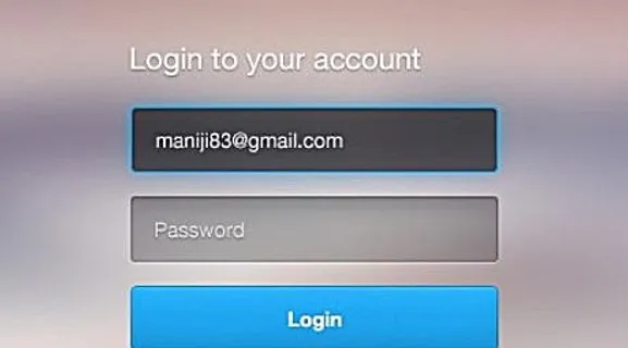 登录表单psd界面设计素材