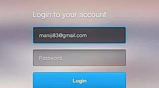 登录表单psd界面设计素材