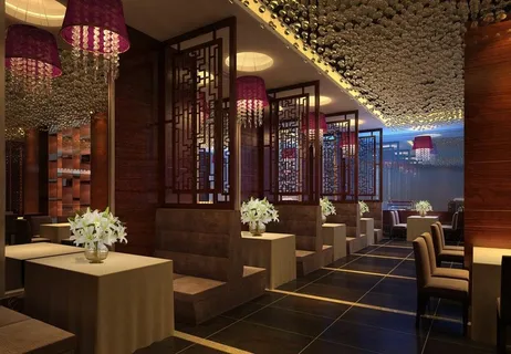 餐厅卡座隔断图片