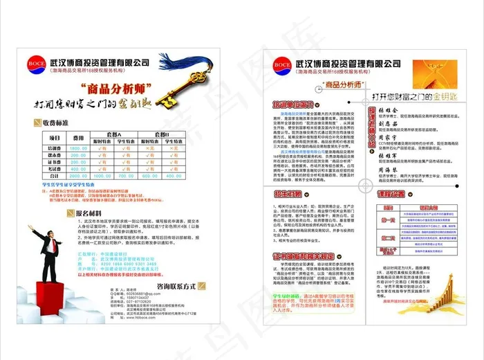 金融单页图片(210X285)cdr矢量模版下载