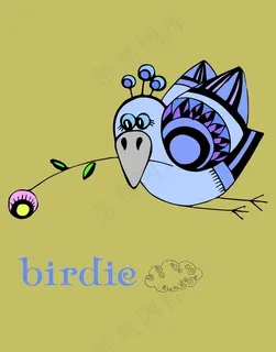 鸟飞禽卡通图案设计素材 鸟飞禽卡通图案设计素材