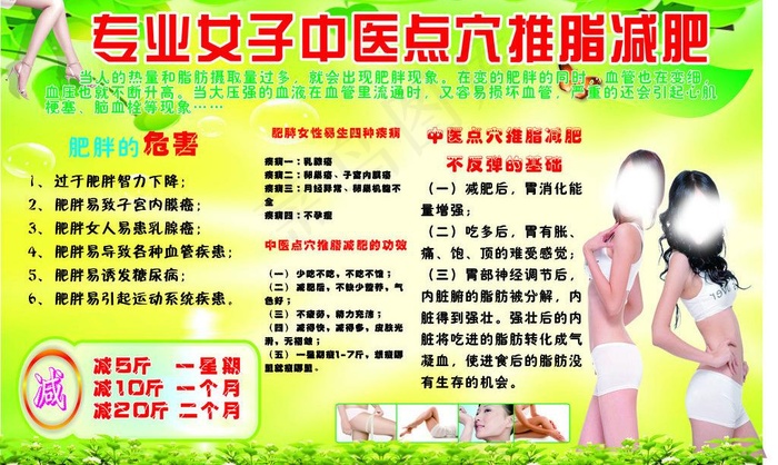 专业女子中医点穴推脂减肥图片