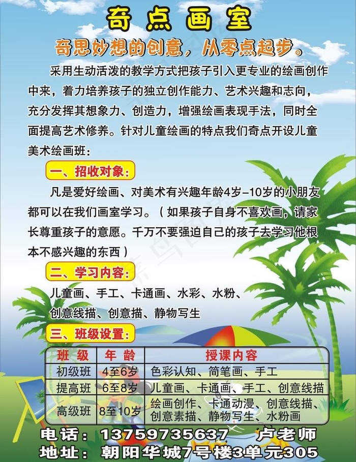 画室图片cdr矢量模版下载