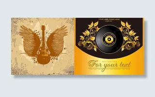 2款潮流音乐插画矢量图