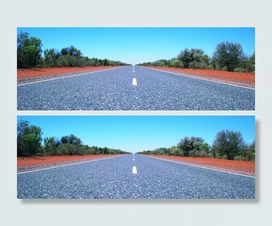 公路上坡路红土背景banner　