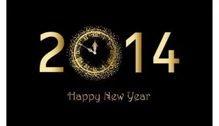 黄金钟新年快乐背景